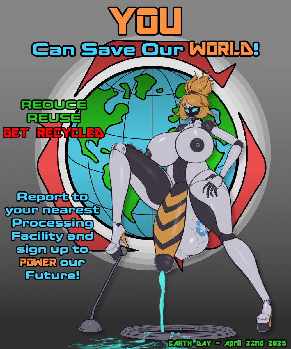 If you can't help but wish you could be recycled by bree comment bellow telling us all about how needy you are to be sacked by this synthetic she-stud.~