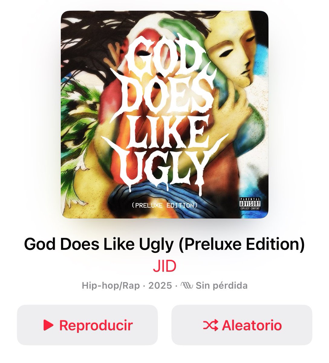 El nuevo disco de JID es una locura en cuanto a featurings fomo vas a meter a WestSide Gunn, Eminem, Clipse ,Don Toliver, Vince, y una jartada más de personas.

De momento llevo poco escuchado pero vaya cartelón, niño así da gusto