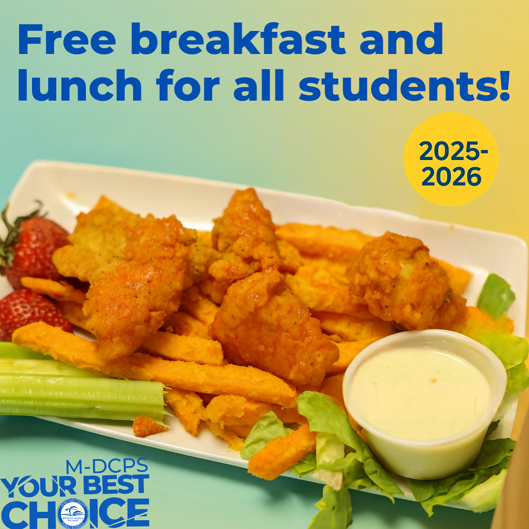 MDCPS Department of Food and Nutrition (@mdcps_food) on Twitter photo Miami Dade County Public Schools will offer breakfast and lunch at no charge for all MDCPS students. #YourBestChoiceMDCPS #MDCPS <a href="/MDCPS/">Miami-Dade Schools</a> <a href="/SuptDotres/">Jose L. Dotres, Ed.D.</a> <a href="/MDCPS_COO/">Office of District Operations</a> Miami Dade County Public Schools will offer breakfast and lunch at no charge for all MDCPS students. #YourBestChoiceMDCPS #MDCPS <a href="/MDCPS/">Miami-Dade Schools</a> <a href="/SuptDotres/">Jose L. Dotres, Ed.D.</a> <a href="/MDCPS_COO/">Office of District Operations</a>