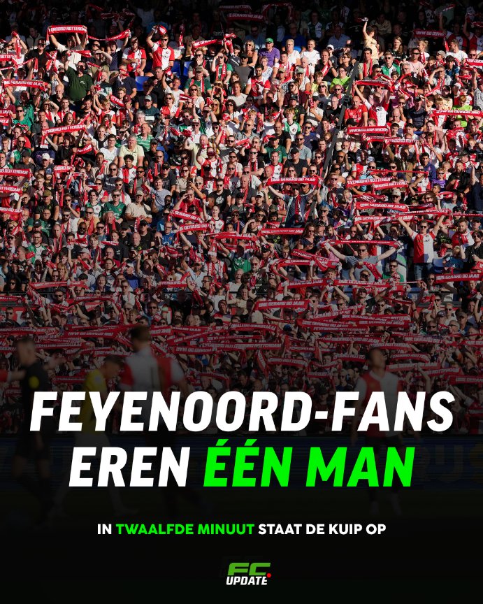 Feyenoord-fans gaan massaal opstaan en zingen één man toe! fcupdate.nl/voetbalnieuws/…

#feynac
