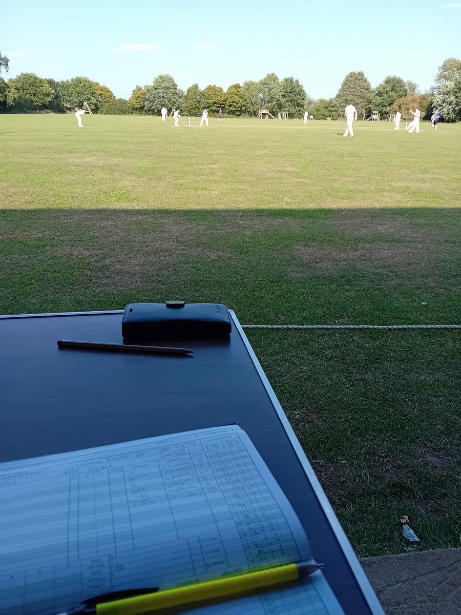 Opposition was a player short. We lent them a young lad, who scored 17 runs. We lost by 6 runs. 
Claiming a moral victory, but the real winner was village cricket, possibly.