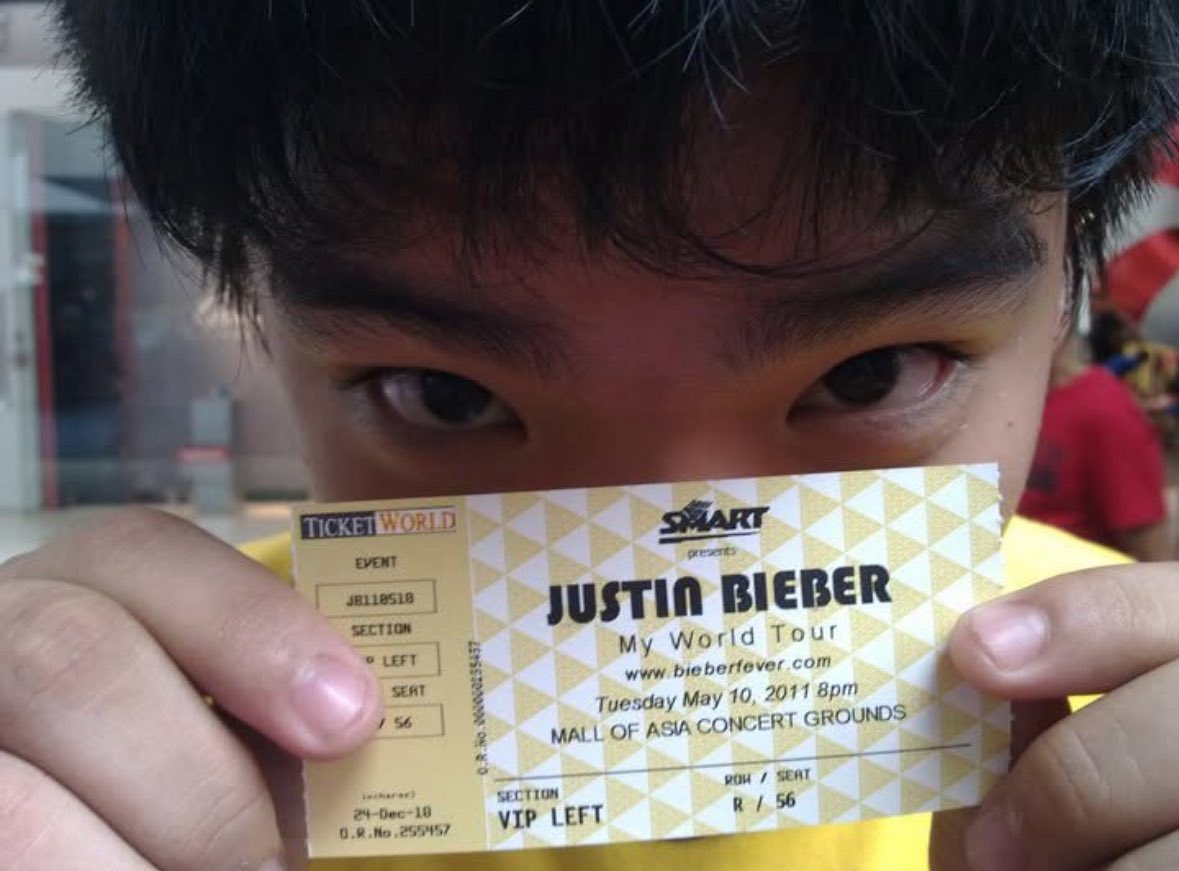 maybeitswill's tweet photo. recreated this post of mine when i had my first ever purchased concert ticket and it just happened to be @justinbieber 's my world tour concert ticket 🥺💜 still hoping to see you perform live again someday if the stars align again 🙏✨ #SWAGPH @UMG_PH https://t.co/2ae3h4rjFG
