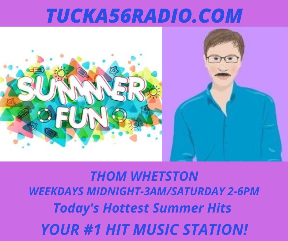 RadioTucka56's tweet image. Thom Whetston #ThrowbackWeekend 2-6pm ET USA
#TUCKA56RADIO #FunInTheSun2025
#TodaysHottestSummerHits
Non-Stop #HitMusic #Worldwide #listenNOW
appradiofm.com/radio/TUCKA56R…
tucka56radio.com