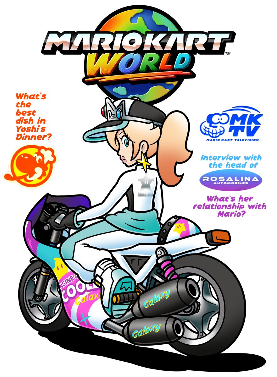 "Exclusive interview with mysterious star princess"

#SuperMario #Rosalina #Nintendo #MarioKart