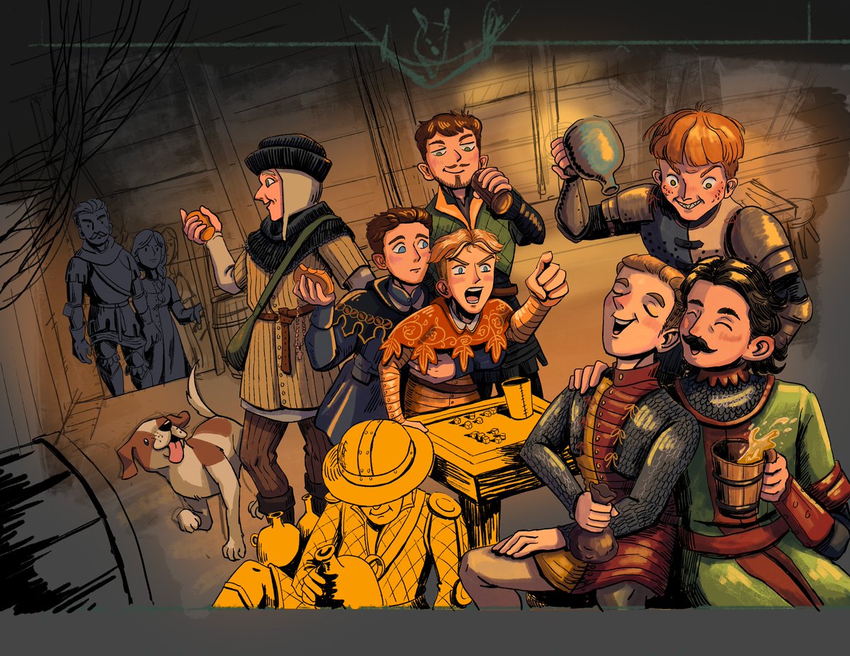 🎲WIP Devil's Den dice shenanigans!
I drew the composition on the car to Yellowstone in a rush, and I'm not a fan of it anymore so I'm gonna start over 😅 #kcd2