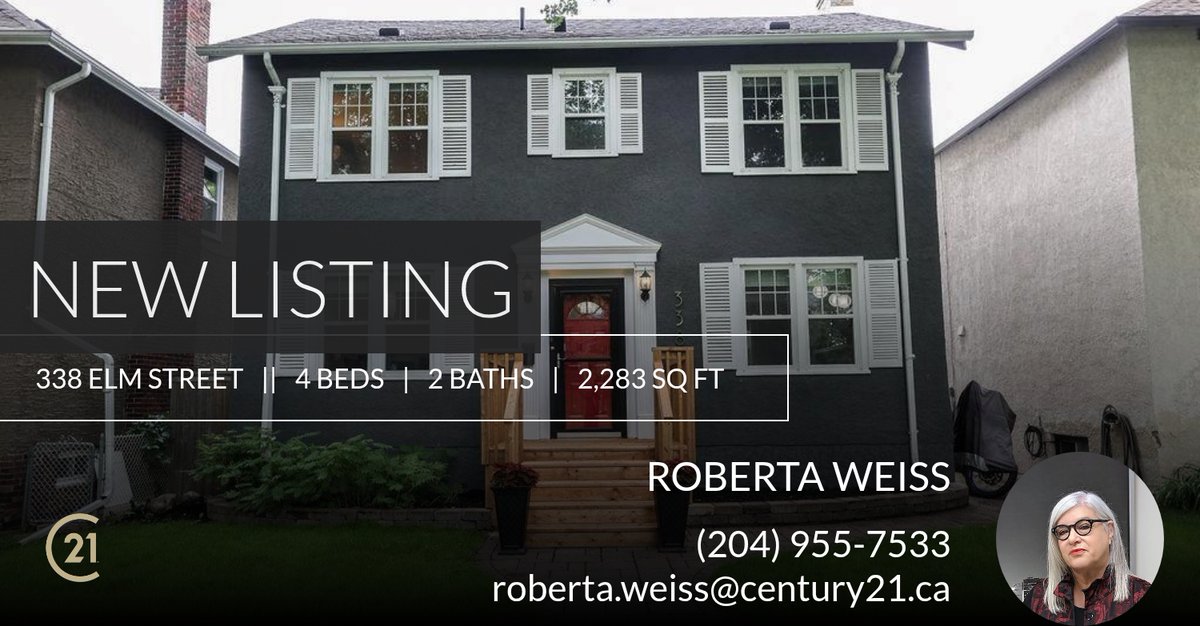 robewe's tweet image. Take a look at this new listing in WINNIPEG! Click below for more information and tag anyone who might be interested! homeforsale.at/338_ELM_STREET…
