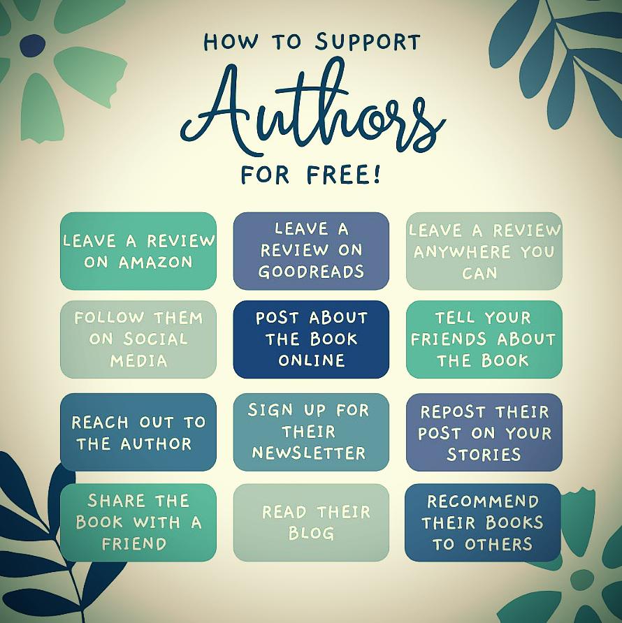 Support an author and it may inspire them to keep writing! 

Some great ideas 👍