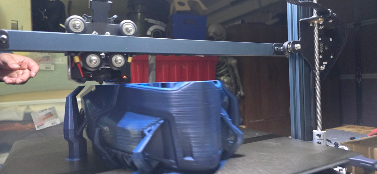 First successful giant print on my Neptune 3 Max. SA-25 Steel trooper. Sized it a little too small for my dome, but it fits my wife and daughters just fine. Printing the vents, latches and arm next. Still definitely on track to print one for yours truly!