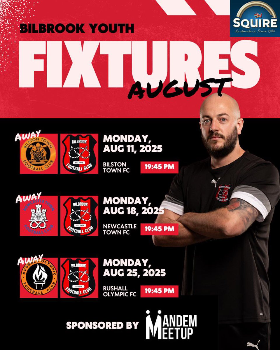 Bilbrook FC (@fc_bilbrook) on Twitter photo Our Youth Team start their league campaign on Monday night as they face <a href="/BilstonTownFC/">Bilston Town FC</a> away under the lights 🔴⚫️ Our Youth Team start their league campaign on Monday night as they face <a href="/BilstonTownFC/">Bilston Town FC</a> away under the lights 🔴⚫️