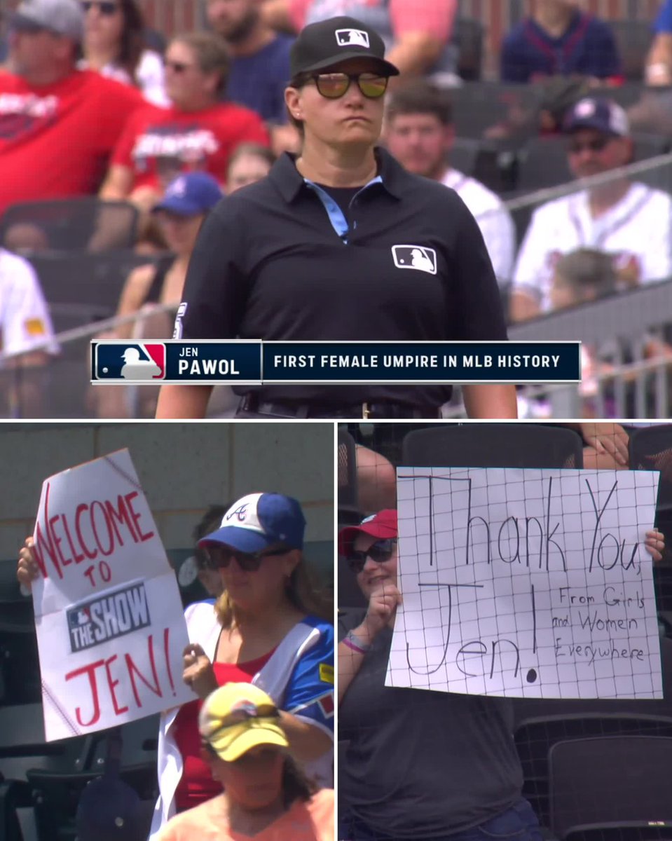 Jen Pawol is officially the first female umpire in MLB history 👏