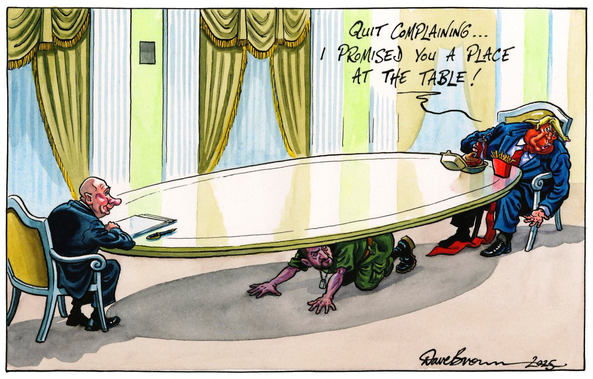 Trump is talking about a "land swap" deal like he has the power to negotiate and give away Ukraine's territory.

What Putin and Trump both have in common is that neither view Ukraine as an independent and sovereign nation with the right to self-determination.

If Ukraine does not