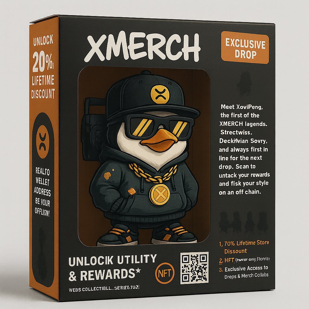Not just a collectible. This figure unlocks lifetime % discounts on <a href="/xMerch_/">xMerch</a>. Are you ready to claim yours?

#nowOnXahau #web3 #ecomm #art #xrpl