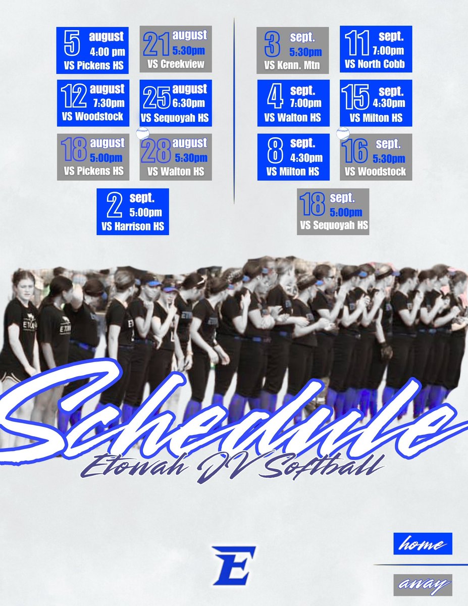 Etowah Softball (@_etowahsoftball) on Twitter photo We kicked off the JV season with a win over Pickens this week 10-2! Excited to see these ladies in action! We kicked off the JV season with a win over Pickens this week 10-2! Excited to see these ladies in action!