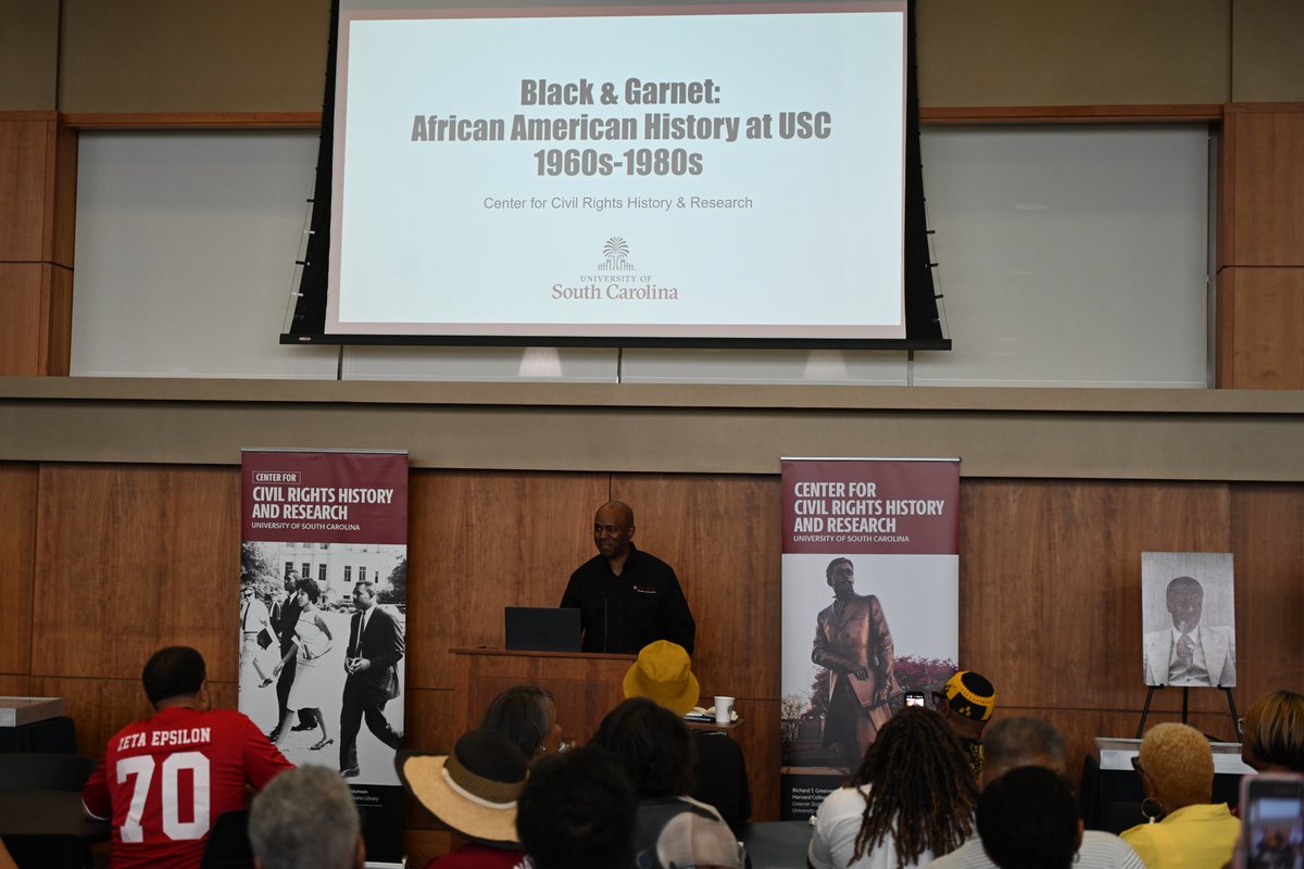 Center for Civil Rights History & Research (@uofsccrc) on Twitter photo This morning the <a href="/UofSCCRC/">Center for Civil Rights History & Research</a> had the honor of hosting a Black Alumni Reunion, “The First Generation After Reintegration,” in the Hollings Library Program Room. 1/2 This morning the <a href="/UofSCCRC/">Center for Civil Rights History & Research</a> had the honor of hosting a Black Alumni Reunion, “The First Generation After Reintegration,” in the Hollings Library Program Room. 1/2
