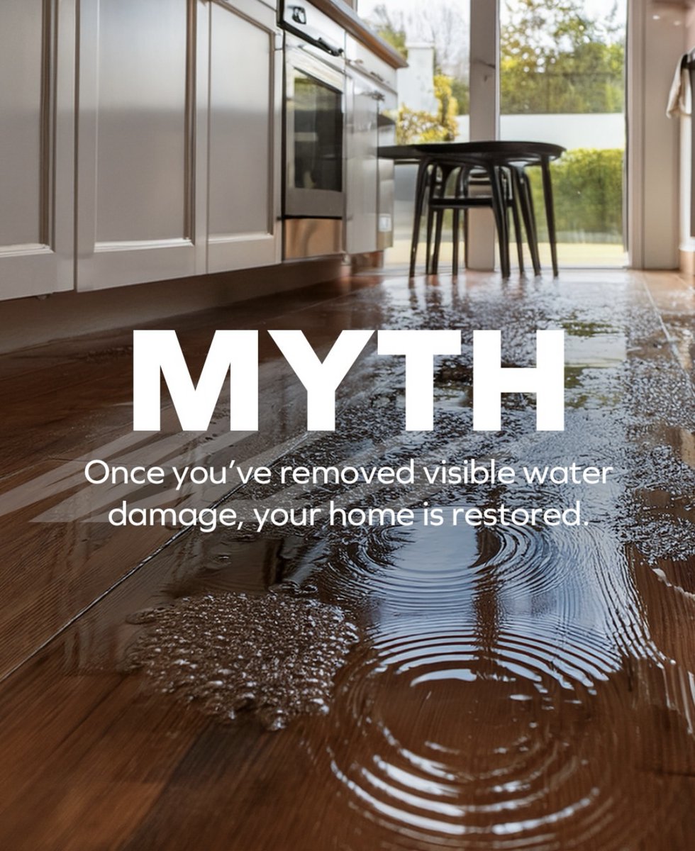 Remember that water damage can be deeper than the damage that meets the eye 👀 #ServproIrvine
