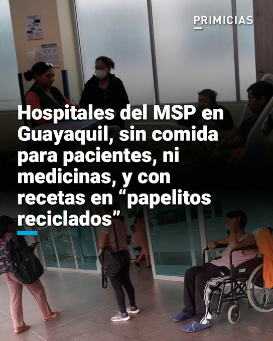 ¡GOBIERNO PREFIERE INVERTIR EN PERSEGUIR A LA CORTE CONSTITUCIONAL Y NO A LA SALUD DE LOS ECUATORIANOS!
La crisis de la salud en el Gobierno de Daniel Noboa se desborda debido a la falta de presupuesto. Hay hospitales donde los usuarios hacen la limpieza de áreas y los guardias