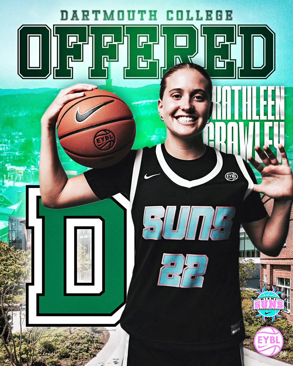 Kathleen Crawley (@kkcrawley2) on Twitter photo After a great conversation with Coach <a href="/shelbyboyle20/">Shelby Boyle</a> Iโm extremely grateful to have received an offer from <a href="/DartmouthWBB/">Dartmouth Women's Basketball</a>!! Thank you for the opportunity! <a href="/MiamiSuns/">Miami Suns</a> After a great conversation with Coach <a href="/shelbyboyle20/">Shelby Boyle</a> Iโm extremely grateful to have received an offer from <a href="/DartmouthWBB/">Dartmouth Women's Basketball</a>!! Thank you for the opportunity! <a href="/MiamiSuns/">Miami Suns</a>