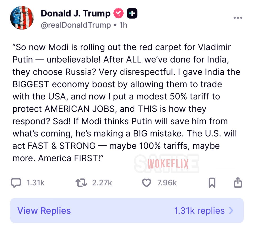 Something big is coming for India and Modi. Mr Teump is going to deport all Indian IT diaspora and pull American companies out of India.