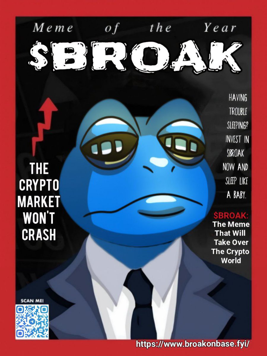 Broakraid1's tweet image. Wall Street has “bull” and “bear” markets.
We have BROAK markets —
📉 Where you’re broke
📈 …but still somehow bullish.

We don’t do trading seasons.
We do coping seasons. 😂

🔗 CA: 0x02537463e57a44f861Ee861Ba4F590C413f984a6
#BROAK #BasedFinance #DegenTradFi #BaseChain
