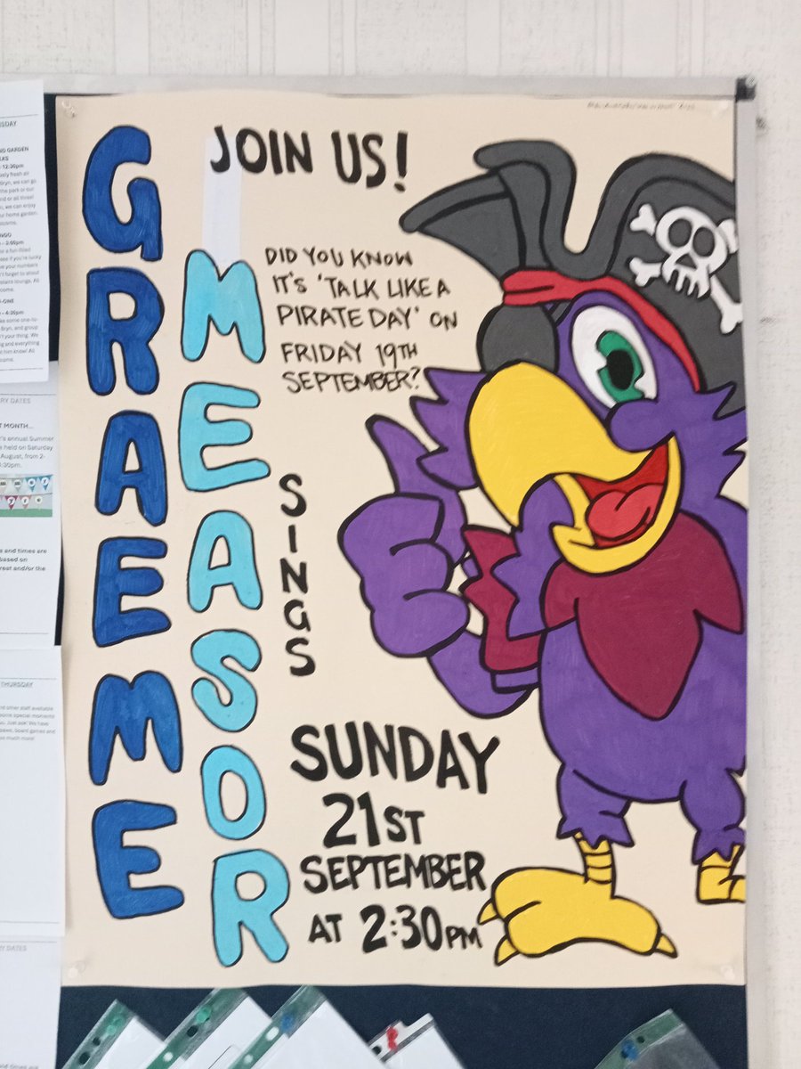 ManInPaintUK's tweet photo. #NEWACTIVITIES for the residents at my day job in #September... Local musician Graeme Measor will return and we will have a laugh with #TalkLikeAPirateDay π€©π¨π΄ββ οΈπ¦π #GoodTimes
#artistsonx #maninpaint #80sbaby #geek #geekart #geekartist #proudgeek #geeklife #retrogeek #art https://t.co/nouIHmLeCt