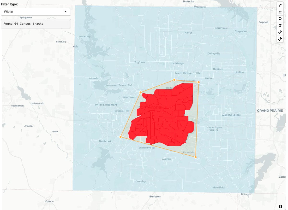 kyle_e_walker's tweet image. In-browser spatial analysis pipelines with buffers, spatial filters, convex hulls, and more - but all you need is R code, no JavaScript required.  

Learn how in the new mapgl vignette: walker-data.com/mapgl/articles…

#rstats #GIS #turfjs