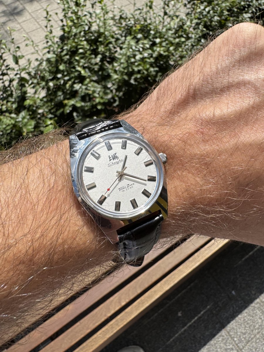 AliExpress'ten 20$'a aldığım Shanghai 7120 elle kurmalı mekanik saat. 1 haftadır kullanıyorum. şimdilik herşey yolunda... #Shanghai #watch