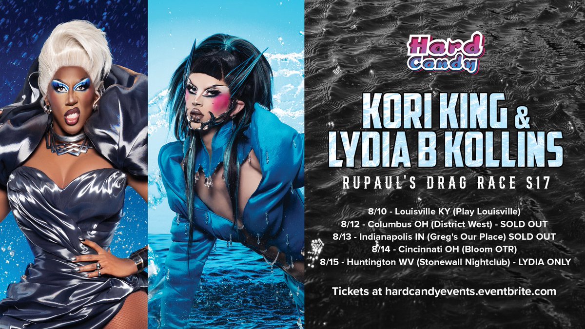 Hard Candy Events (@hardcandyky) on Twitter photo Next week- the tour with <a href="/Kori_kiing/">Kori “X Change” King</a> & <a href="/lydiabkollins/">Lydia B Kollins</a> resumes with stops in Louisville, Columbus, Indianapolis, Cincinnati & Huntington! Tix: hardcandyevents.eventbrite.com Next week- the tour with <a href="/Kori_kiing/">Kori “X Change” King</a> & <a href="/lydiabkollins/">Lydia B Kollins</a> resumes with stops in Louisville, Columbus, Indianapolis, Cincinnati & Huntington! Tix: hardcandyevents.eventbrite.com