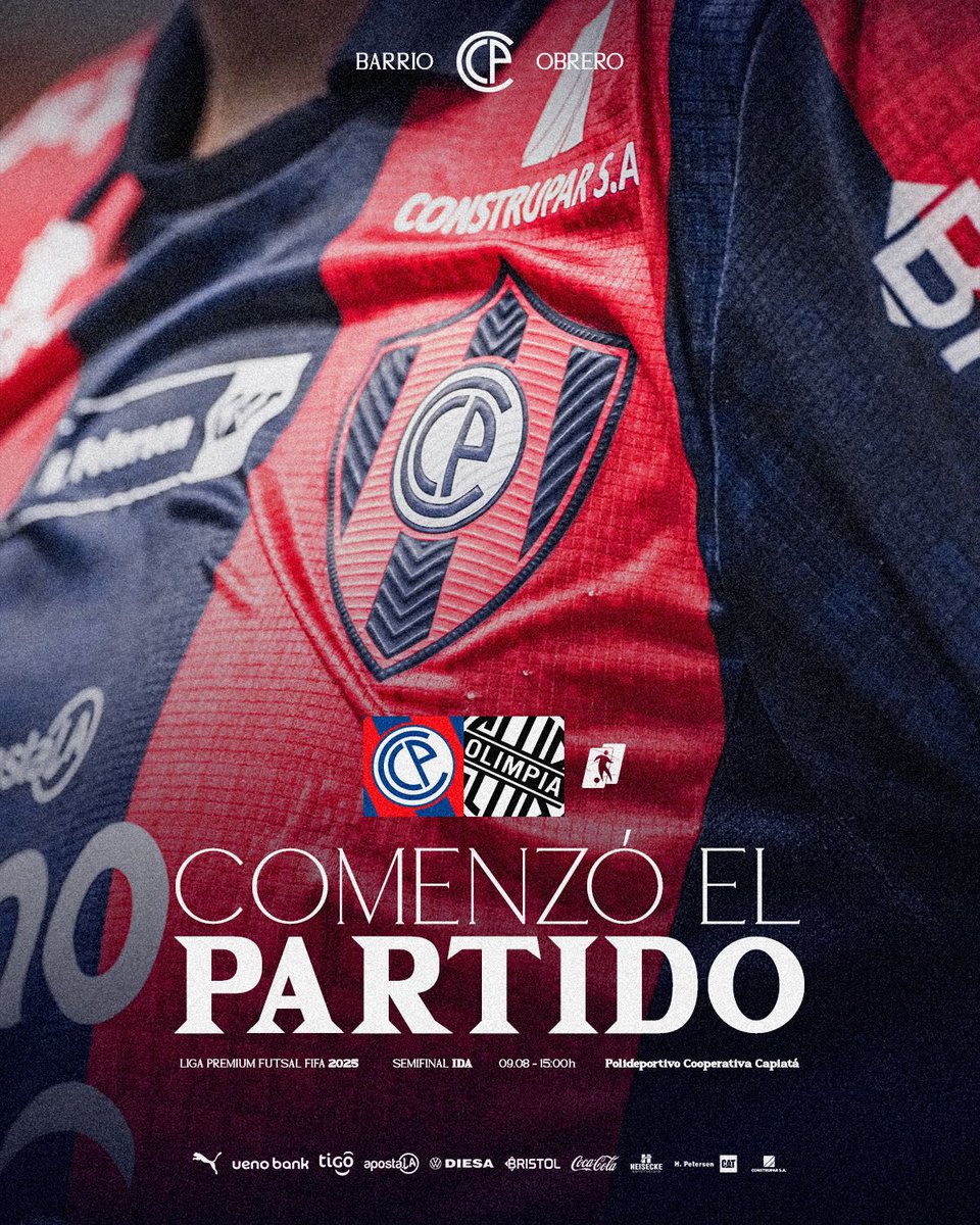 🏟️ ¡Inició el partido en el Polideportivo Coop. Capiata!

#CCPvsOLI | 0-0

🔵🔴 #𝑳𝒐𝒔𝑫𝒖𝒆ñ𝒐𝒔𝑫𝒆𝒍𝑭𝒖𝒕𝒔𝒂𝒍 🏆9️⃣