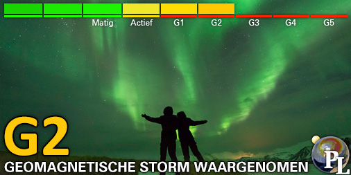 G2 - Matige geomagnetische storm (Kp6)
Drempel bereikt: 16:48 UTC
Volg het live op spaceweather.live/l/kp