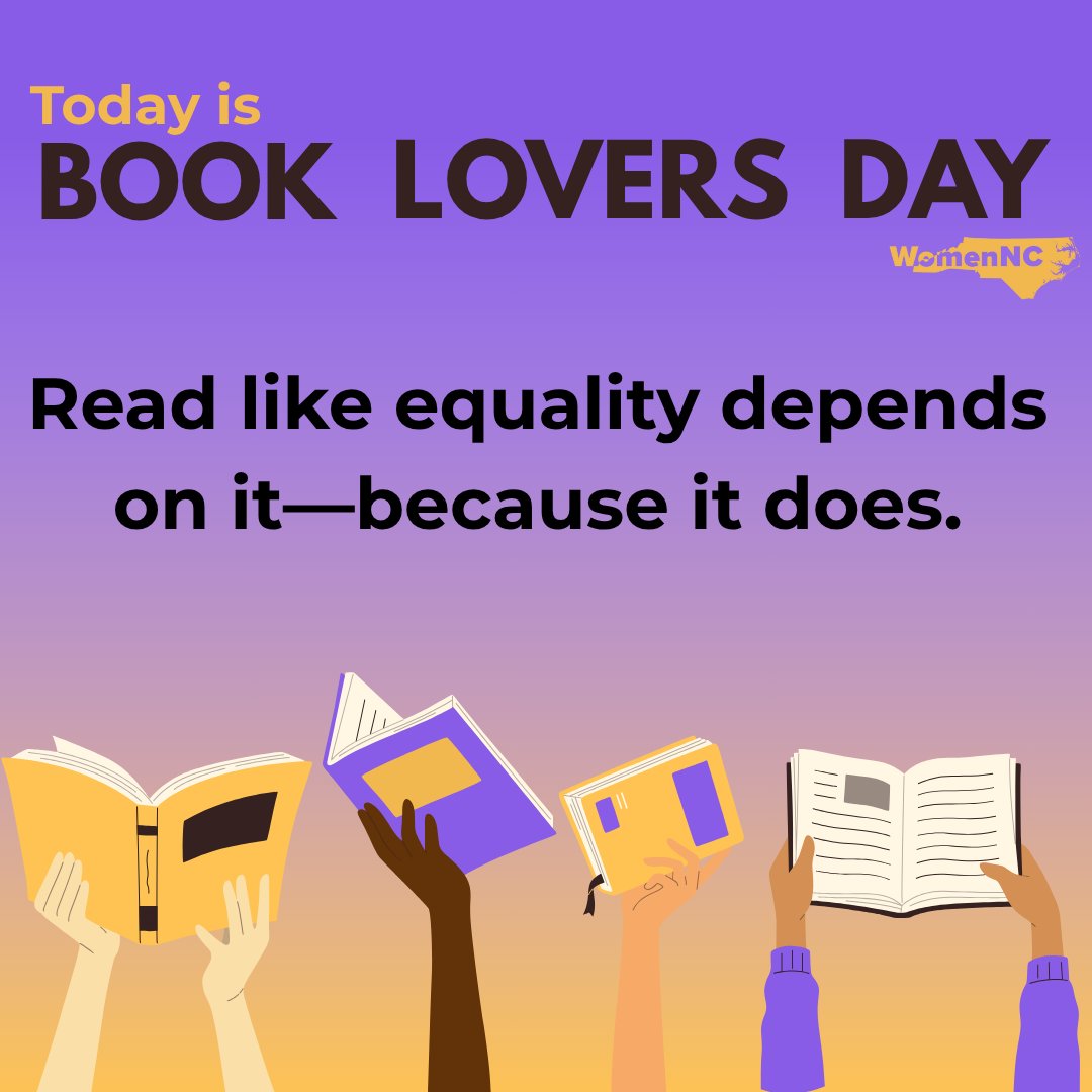 📚✨ Today is Book Lovers Day, and we’re celebrating the power of stories to shape a more just world.

💬 What book opened your eyes to gender equity, justice, or identity?
Tag a book lover and drop your recs below ⬇️

#BookLoversDay #ReadForChange #WomenNC #FeministReads