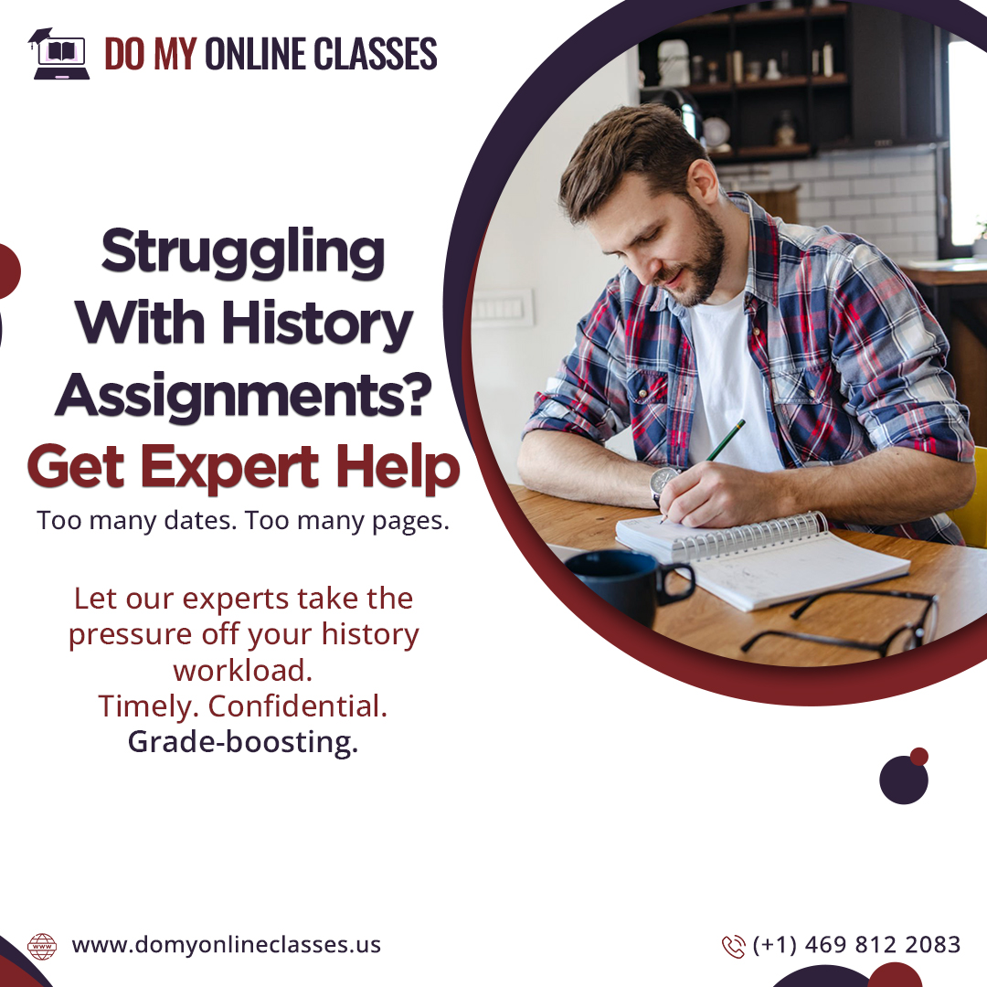onlineclassesus's tweet image. Let our experts take the pressure off your history workload! We provide timely, confidential, and grade-boosting solutions so you can ace your class without the stress.

#HistoryAssignmentHelp #HistoryHomework #HistoryStudent