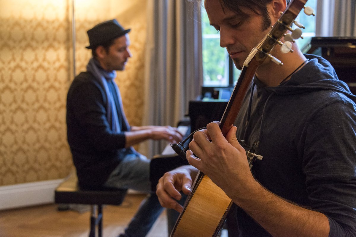 HIGHRESAUDIO (@highresaudio) on Twitter photo Review: Duo Meyer II Waldburger — Initio II – Terra – Ignis
It starts off oddly: the album Initio II – Terra – Ignis by the duo Meyer II Waldburger opens with a cleverly intertwined 7/4 beat followed by 5/4, distributed between guitar and piano. It sounds familiar, while Review: Duo Meyer II Waldburger — Initio II – Terra – Ignis
It starts off oddly: the album Initio II – Terra – Ignis by the duo Meyer II Waldburger opens with a cleverly intertwined 7/4 beat followed by 5/4, distributed between guitar and piano. It sounds familiar, while