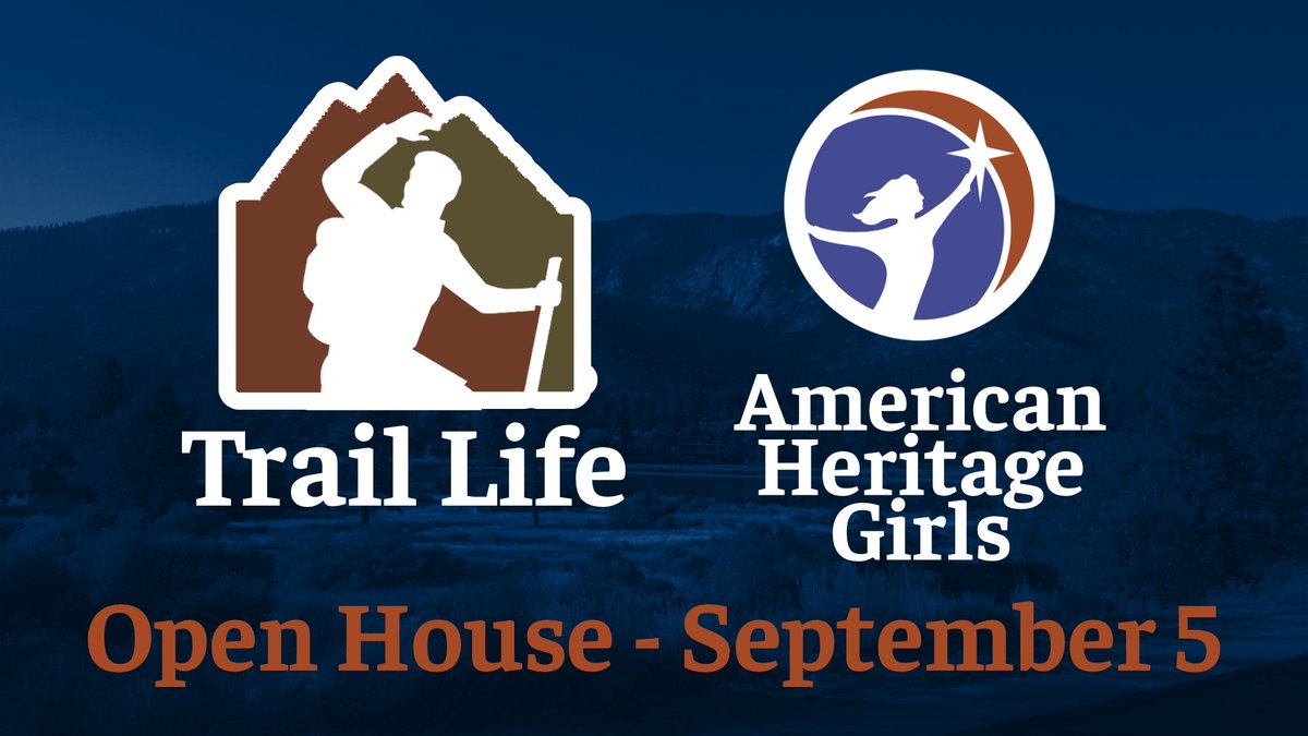CRBaptistChurch's tweet photo. Join us Friday, September 5, for Trail Life & American Heritage Girls Open House. There Canyon Ridge Outdoors ministries are fun, character-building, Christ-centered programs for boys and girls. Your children will build character, grow in leadership, learn outdoor skills, and learn to look at the world through a biblical lens.