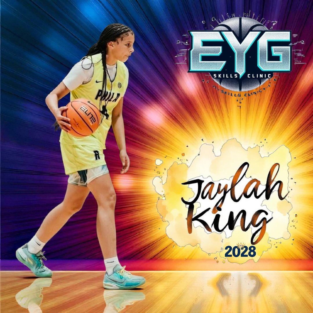 Excited to welcome 2028 Jaylah King back to the EYG clinic! Showed out last year &amp; what a summer she had! Called her a breakout player &amp; did she ever!  Already holds some major offers &amp;  just starting to scratch the surface!

Ranked as 1 of the best in Maryland! #whosnext❓️❗️