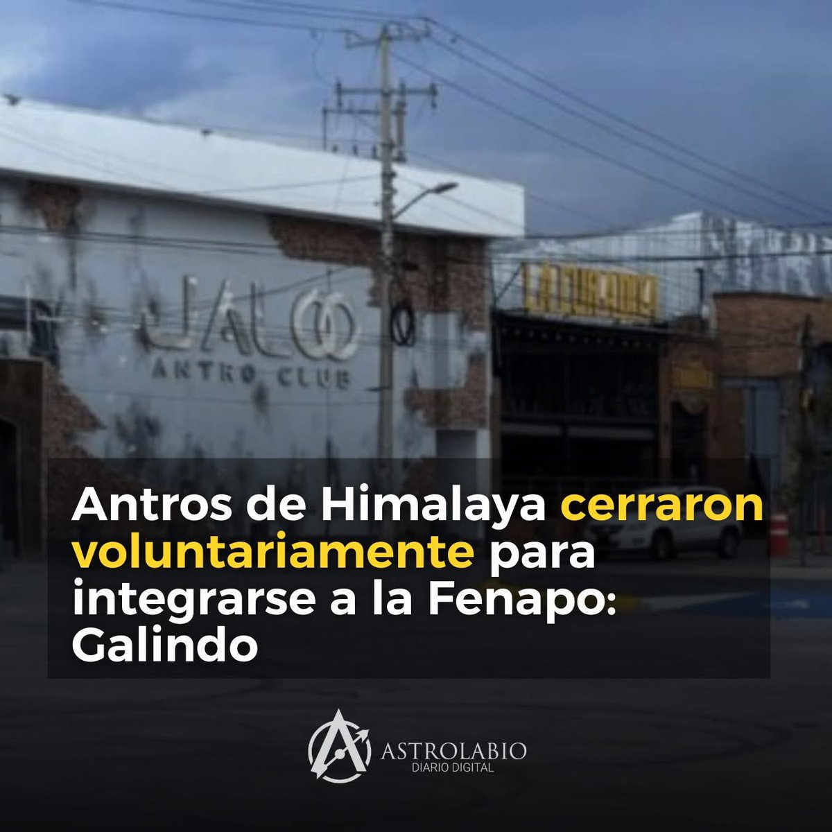 Astrolabio Diario Digital (@astrolabioslp) on Twitter photo #LoMásLeído 💬 | El alcalde <a href="/EF_Galindo/">Enrique Galindo C</a> aclaró que no existen cierres impuestos por la autoridad en los antros ubicados en la zona Himalaya, sino que algunos establecimientos han decidido cerrar de manera voluntaria para enfocarse en sus servicios durante la Feria Nacional #LoMásLeído 💬 | El alcalde <a href="/EF_Galindo/">Enrique Galindo C</a> aclaró que no existen cierres impuestos por la autoridad en los antros ubicados en la zona Himalaya, sino que algunos establecimientos han decidido cerrar de manera voluntaria para enfocarse en sus servicios durante la Feria Nacional