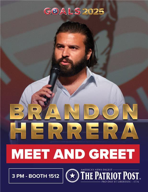 📸 Meet The AK Guy himself!

Stop by Booth 1512 at 3 PM for a Brandon Herrera Meet &amp; Greet at GOALS, presented by The Patriot Post. Don’t miss it!