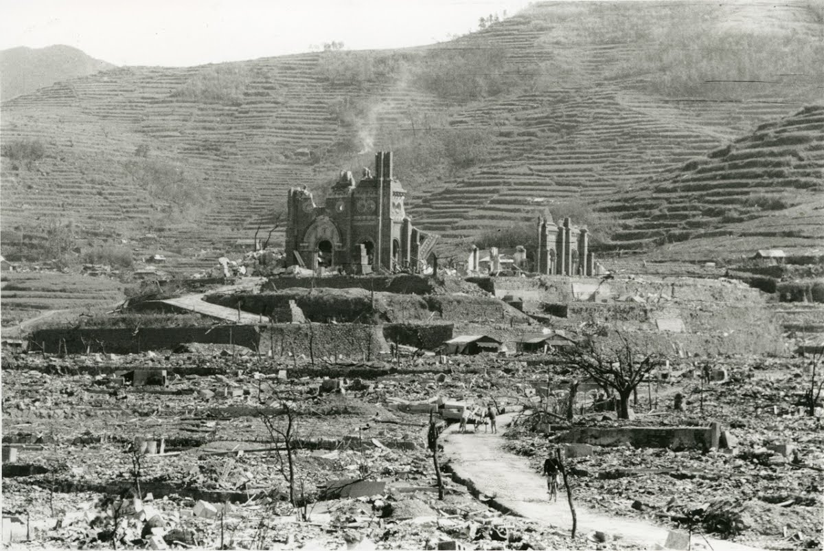 Here is what he said:

“It was not the American crew, I believe, who chose our suburb. … Was not Nagasaki the chosen victim, the lamb without blemish, slain as a whole burnt offering on an altar of sacrifice, atoning for the sins of all the nations during World War II?”