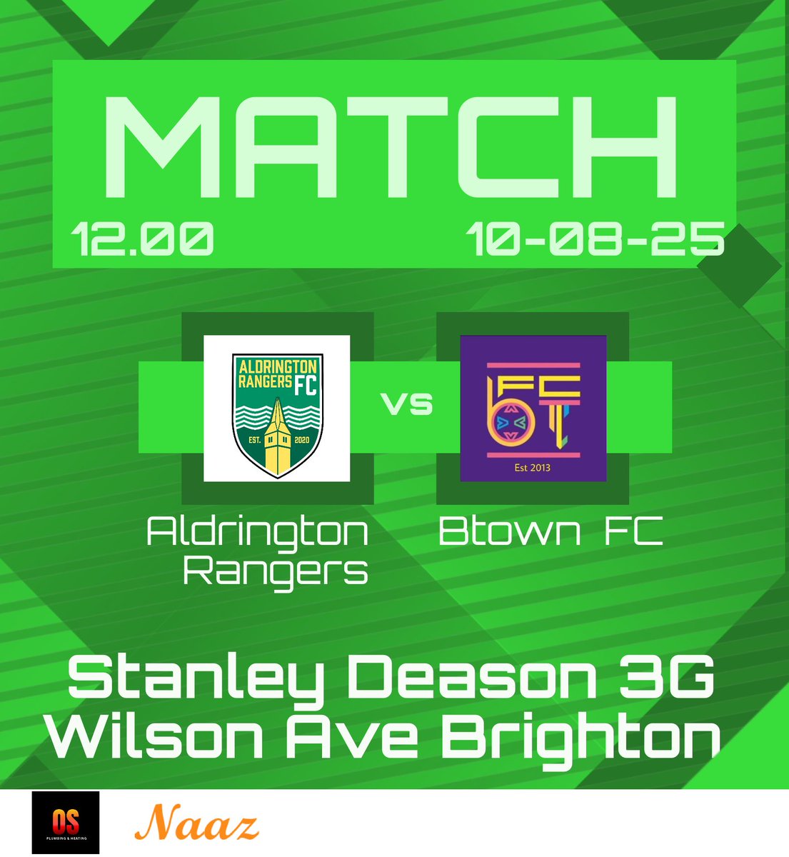 Sunday we meet up with our old friends <a href="/BtownFc/">Btown FC</a>  for a friendly. Looking forward to seeing some old faces and carry on our good form.