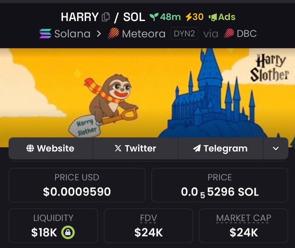 crypto_dave5's tweet photo. 📊 The chart told the story
$HARRY soared from $24K MC to $1.8M 🚀
📥 Follow + DM to catch the next early play
GiuUd3zsJrz8qqEGfL5GunJdURXDSDmmQyCWnvV6Et3V
#BagChasers #SolanaAlpha #GemAlerts
#Crypto #memecoins #Solana #Binance #Ethereum https://t.co/JV582w2Rzw