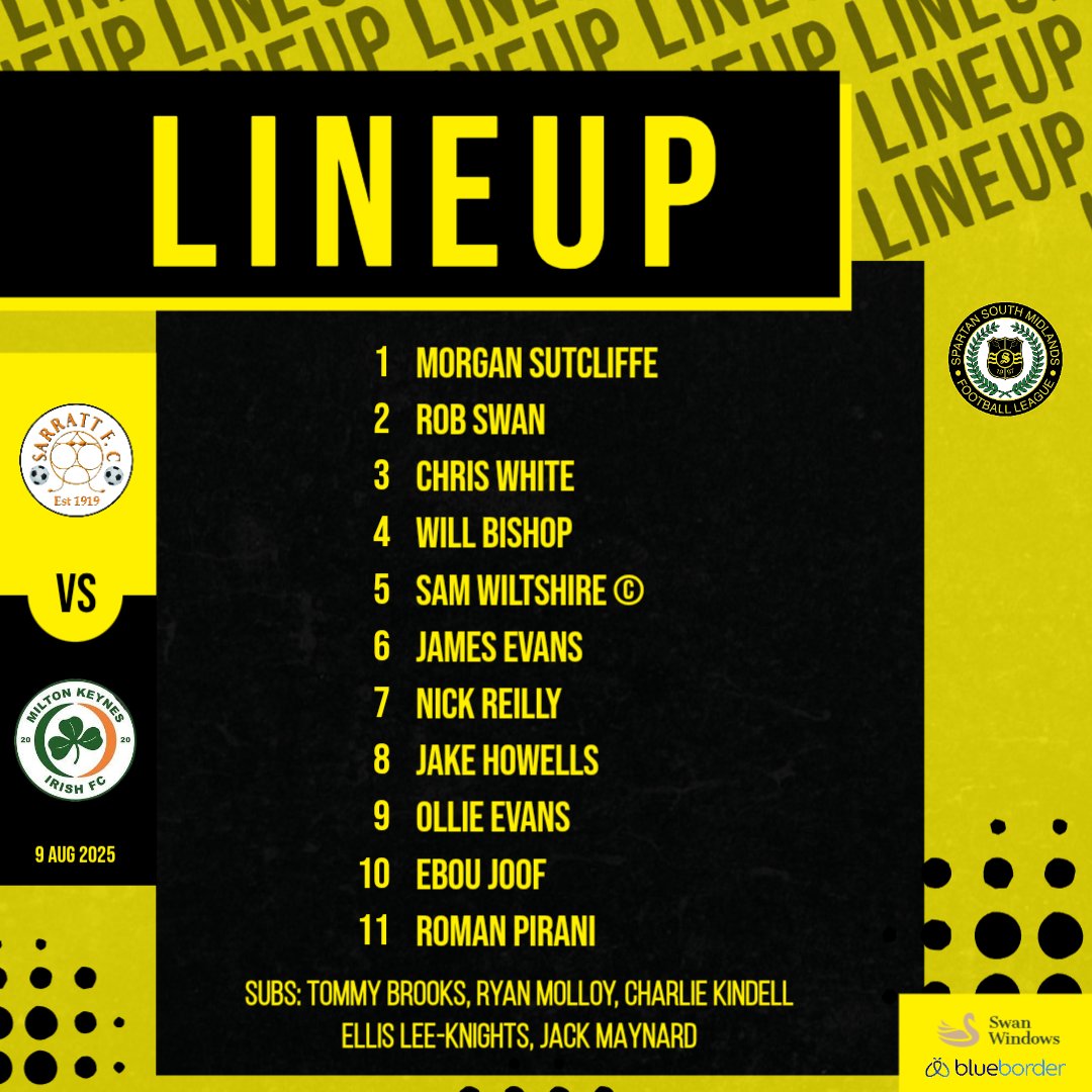 sarrattfc's tweet image. ⏱️ 𝙍𝙀𝙎𝙐𝙇𝙏 - We walk away with three points after James Evans' winner against @MKIrishFC Reserves on opening day! 

⚽ Joof, J. Evans.
⭐ Pirani

#SarrattFC 🟨⬛