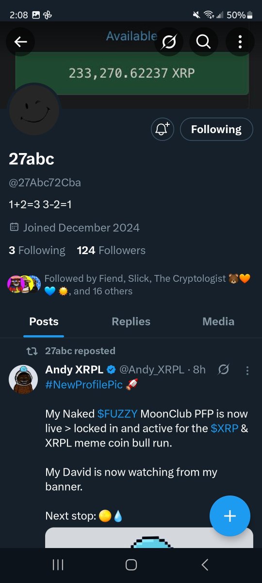Opps Sorry <a href="/27Abc72Cba/">27abc</a> lol 

$FUZZY $XRP