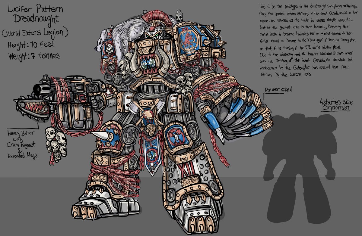 AetherRabbit's tweet image. Lucifer Pattern Dreadnought
#wh40k #warhammer40000