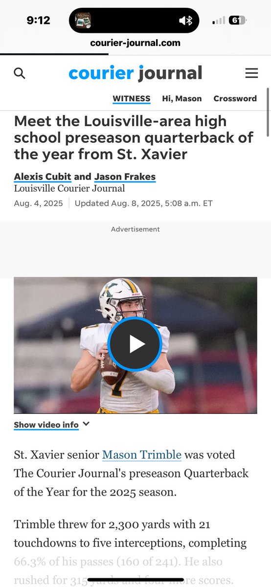 Mason Trimble (@trimble_mason) on Twitter photo Thank you to everyone who voted. Go tigers! <a href="/StXTigersFB/">Tiger Football</a> <a href="/StXTigerSports/">St. X Athletics</a> <a href="/stxtigers/">Saint Xavier High School</a> Thank you to everyone who voted. Go tigers! <a href="/StXTigersFB/">Tiger Football</a> <a href="/StXTigerSports/">St. X Athletics</a> <a href="/stxtigers/">Saint Xavier High School</a>