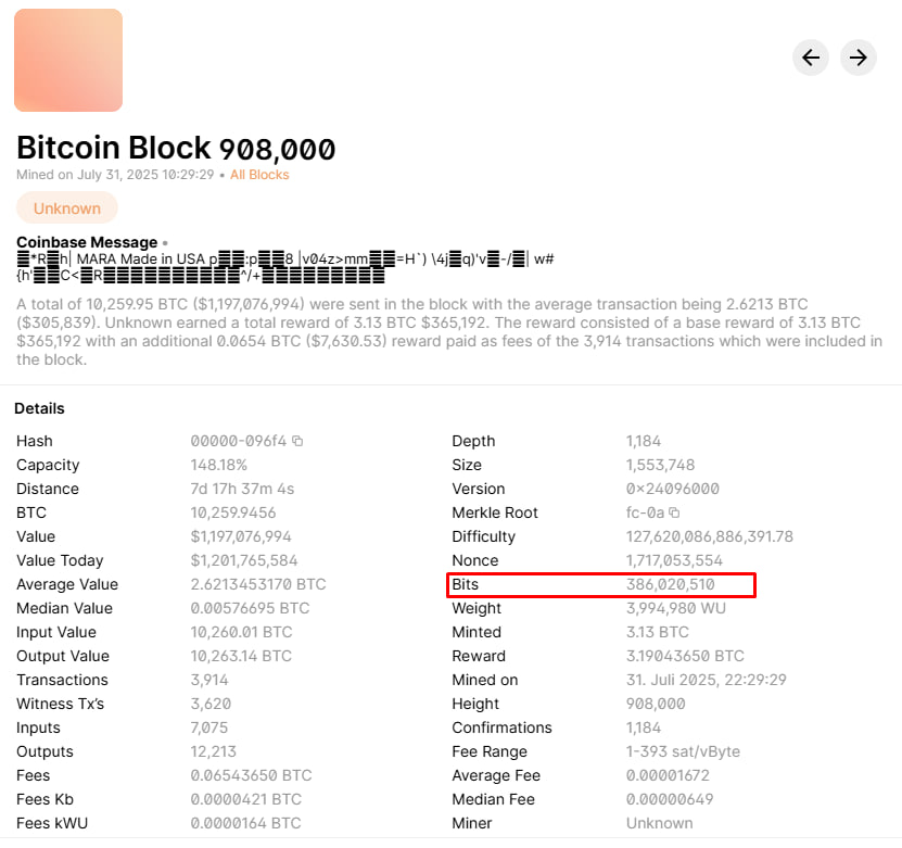 katherine (@katheri00479175) on Twitter photo $NAT is basically a representation of the bits field which is produced every single block(below). it's all non-arbitrarly generated - no human being can manipulate it. Satoshi litterly programmed the token (unconsciously) and theblockrunners <a href="/TheBlockRunner/">ᴛʜᴇ ʙʟᴏᴄᴋ ʀᴜɴɴᴇʀ Podcast | 91.bitmap 🟧</a> were the explorers! $NAT is basically a representation of the bits field which is produced every single block(below). it's all non-arbitrarly generated - no human being can manipulate it. Satoshi litterly programmed the token (unconsciously) and theblockrunners <a href="/TheBlockRunner/">ᴛʜᴇ ʙʟᴏᴄᴋ ʀᴜɴɴᴇʀ Podcast | 91.bitmap 🟧</a> were the explorers!