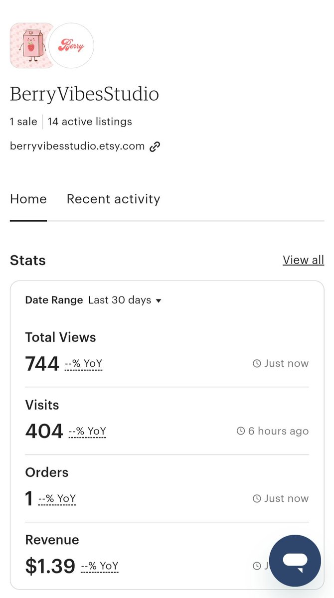 BerryVibesShop's tweet image. I just made my first sale! 🎊🥳