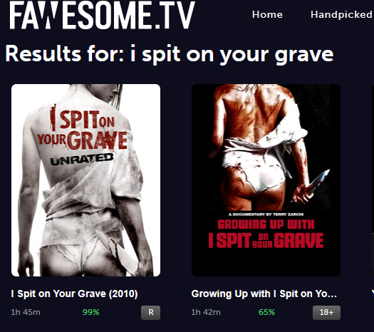 Terry Zarchi's documentary film along with the ISOYG 2010 now available on <a href="/FawesomeTv/">fawesome.tv</a> 
1978 ISOYG &amp; ISOYG Deja Vu to follow-
fawesome.tv/movies/1068087…