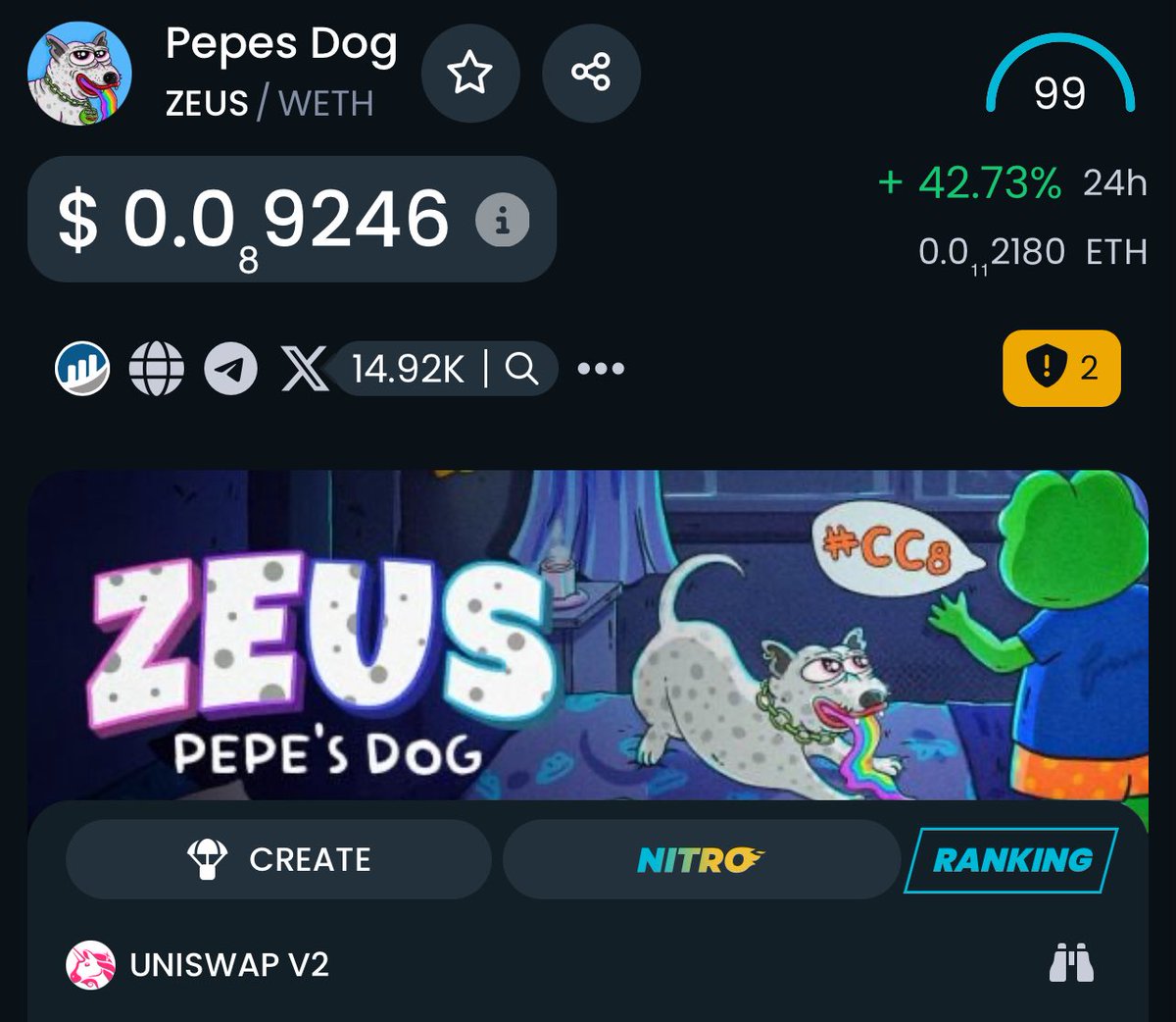 8008doteth's tweet image. The only question you need to be asking yourself is did you pack your $Zeus bag !!!! #CC8 @zeuscoineth_