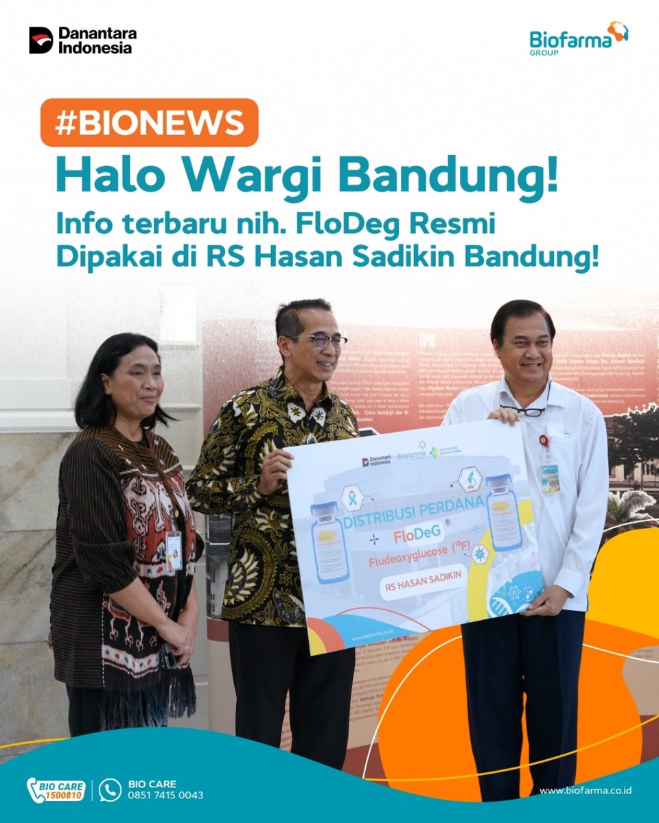 HebatLampung's tweet photo. Distribusi FloDeg ke RSHS Bandung ini juga sekaligus menjadi bagian dari realisasi visi besar Asta Cita Pemerintahan Presiden Prabowo Subianto, khususnya dalam memperkuat Ketahanan Sistem Kesehatan Nasional 
#bionews #biotekBioFarma #flodeg #biofarmaid https://t.co/I0P6iGoKrK