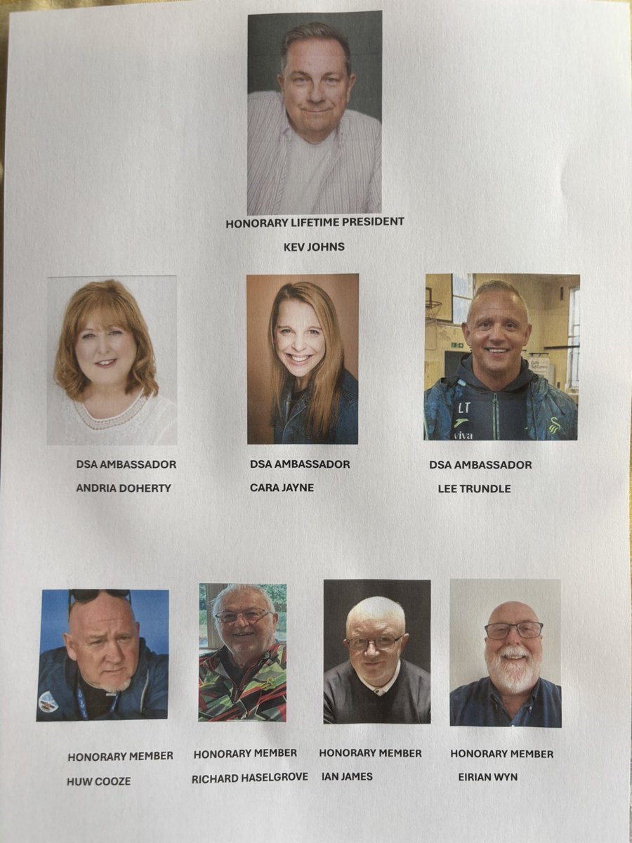 Please meet our DSA lifetime president, ambassadors and our honorary members x