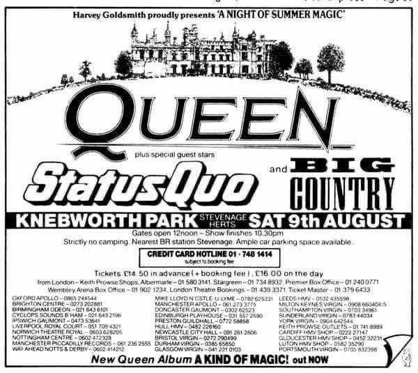 39 years ago today <a href="/QueenWillRock/">Queen</a> #StatusQuo #Knebworth